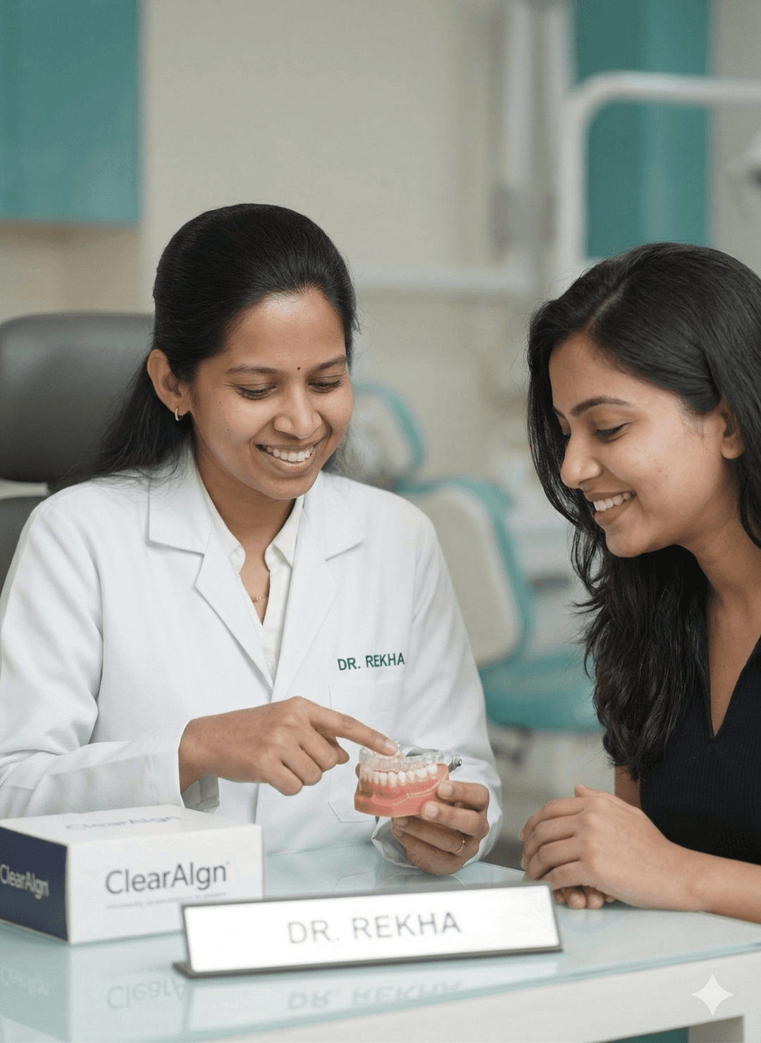 Dr. Rekha consulting a patient at Proalign