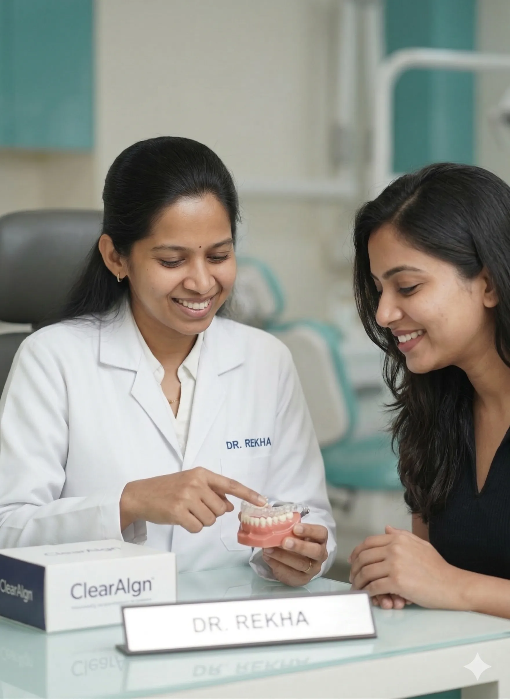 Dr. Rekha consulting a patient at Proalign
